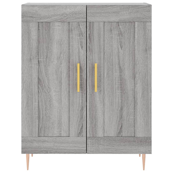 Kaappi harmaa Sonoma 69,5x34x180 cm tekninen puu (67)
