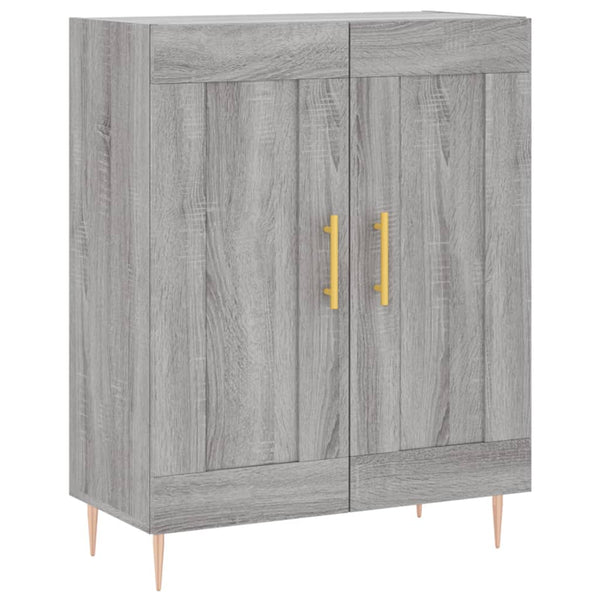 Kaappi harmaa Sonoma 69,5x34x180 cm tekninen puu (67)