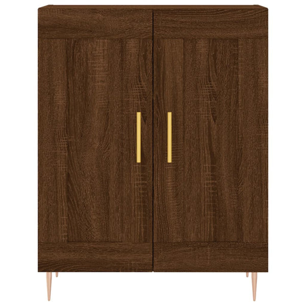 Kaappi ruskea tammi 69,5x34x180 cm tekninen puu