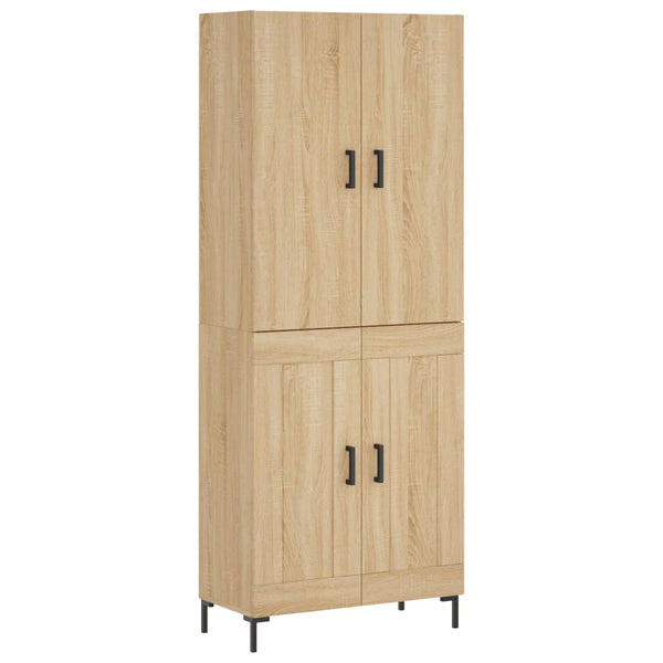 Kaappi Sonoma tammi 69,5x34x180 cm tekninen puu (71)