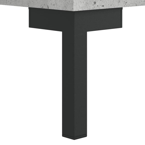 Kaappi betoninharmaa 69,5x34x180 cm tekninen puu (90)