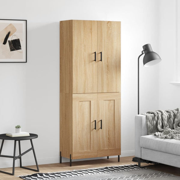 Kaappi Sonoma tammi 69,5x34x180 cm tekninen puu (70)