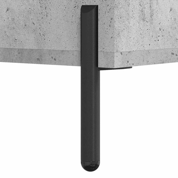 Kaappi betoninharmaa 69,5x34x180 cm tekninen puu (88)