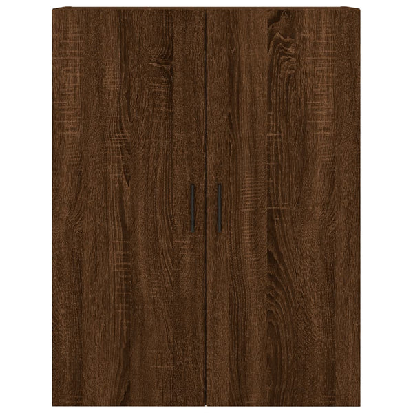 Kaappi ruskea tammi 69,5x34x180 cm tekninen puu