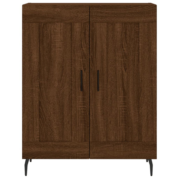 Kaappi ruskea tammi 69,5x34x180 cm tekninen puu