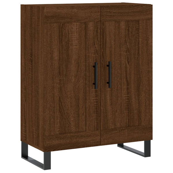 Kaappi ruskea tammi 69,5x34x180 cm tekninen puu