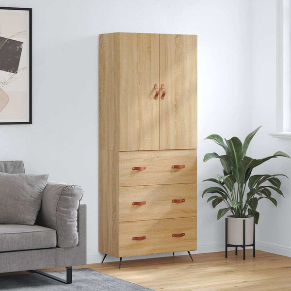 Kaappi Sonoma tammi 69,5x34x180 cm tekninen puu