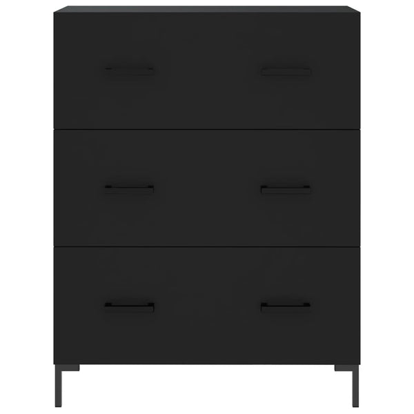 Kaappi musta 69,5x34x180 cm tekninen puu