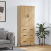 Kaappi Sonoma tammi 69,5x34x180 cm tekninen puu (65)