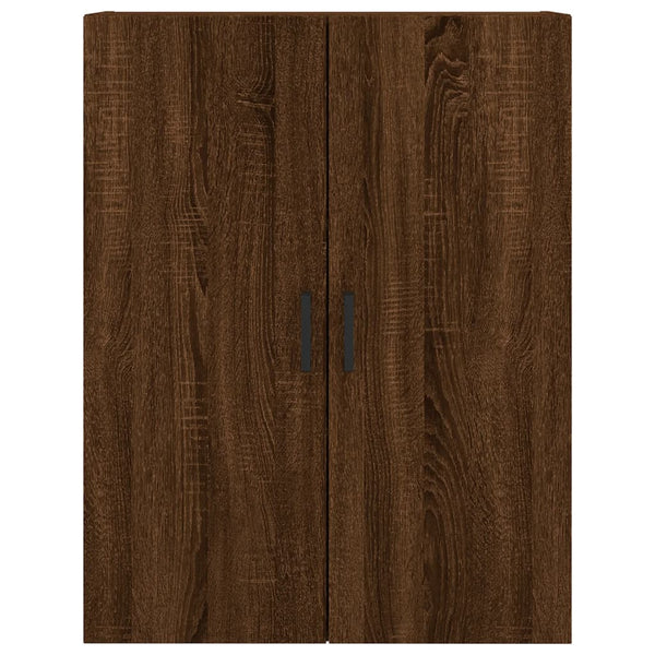 Kaappi ruskea tammi 69,5x34x180 cm tekninen puu