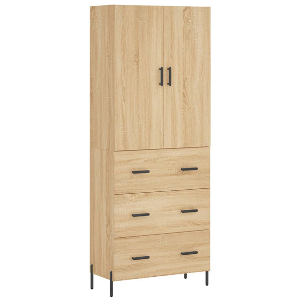 Kaappi Sonoma tammi 69,5x34x180 cm tekninen puu