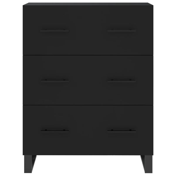 Kaappi musta 69,5x34x180 cm tekninen puu