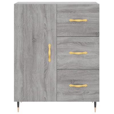 Kaappi harmaa Sonoma 69,5x34x180 cm tekninen puu