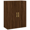 Kaappi ruskea tammi 69,5x34x180 cm tekninen puu