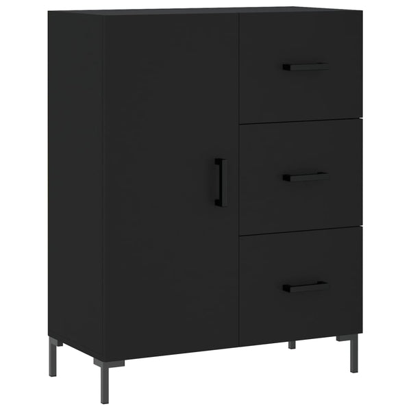 Kaappi musta 69,5x34x180 cm tekninen puu