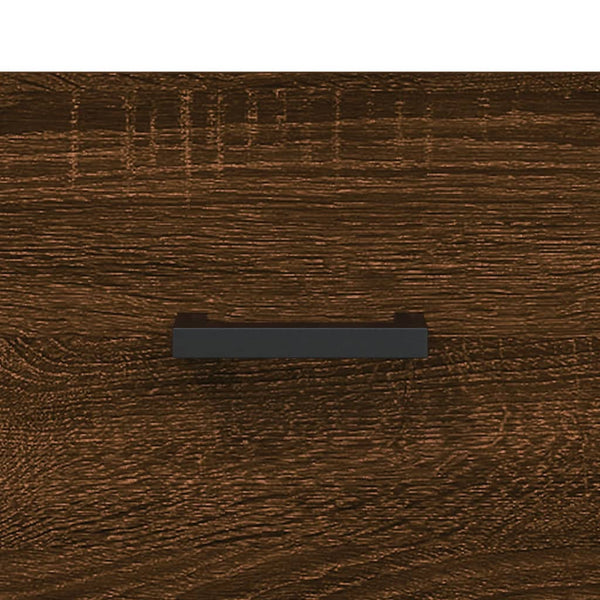Kaappi ruskea tammi 69,5x34x180 cm tekninen puu