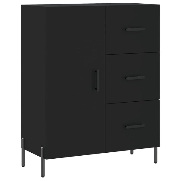 Kaappi musta 69,5x34x180 cm tekninen puu