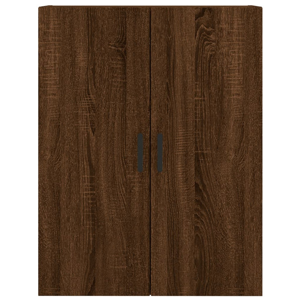 Kaappi ruskea tammi 69,5x34x180 cm tekninen puu