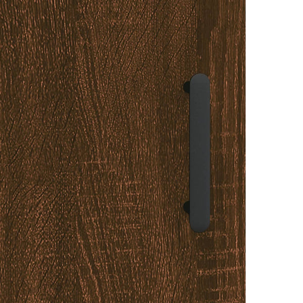 Kaappi ruskea tammi 69,5x34x180 cm tekninen puu