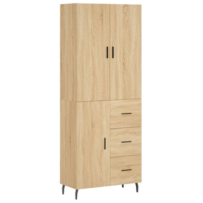 Kaappi Sonoma tammi 69,5x34x180 cm tekninen puu