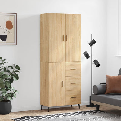 Kaappi Sonoma tammi 69,5x34x180 cm tekninen puu