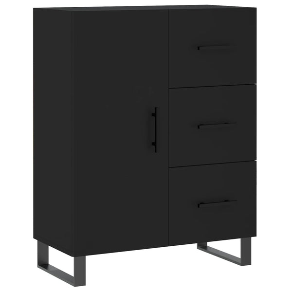 Kaappi musta 69,5x34x180 cm tekninen puu