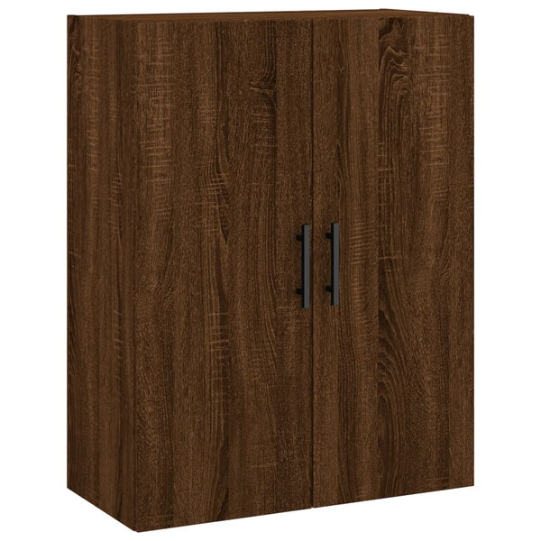Kaappi ruskea tammi 69,5x34x180 cm tekninen puu