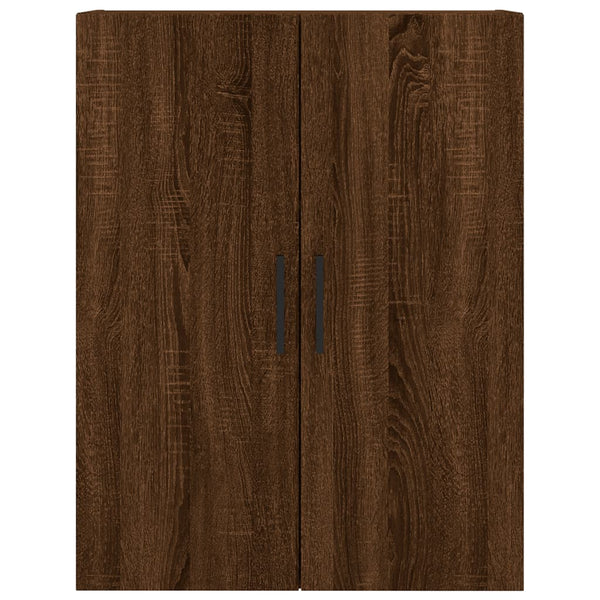 Kaappi ruskea tammi 69,5x34x180 cm tekninen puu