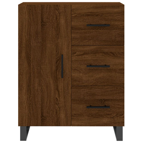 Kaappi ruskea tammi 69,5x34x180 cm tekninen puu