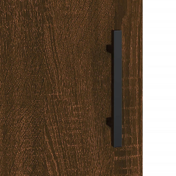 Kaappi ruskea tammi 69,5x34x180 cm tekninen puu