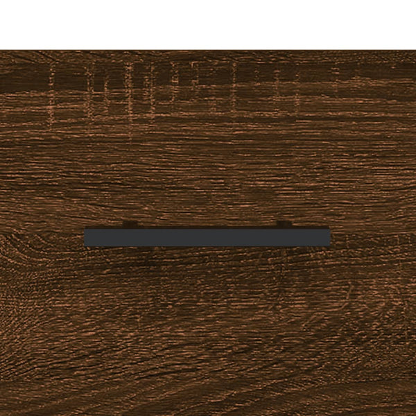 Kaappi ruskea tammi 69,5x34x180 cm tekninen puu