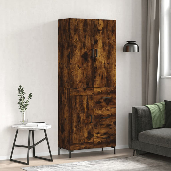 Savutammi-kaappi 69,5x34x180 cm, valmistettu teknisestä materiaalista