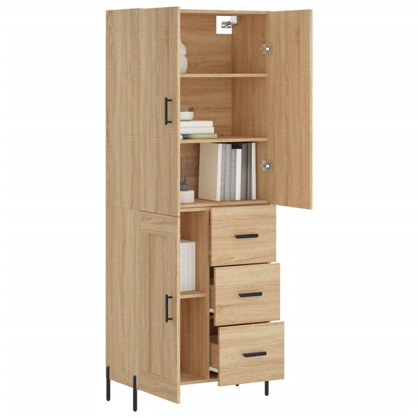 Kaappi Sonoma tammi 69,5x34x180 cm tekninen puu