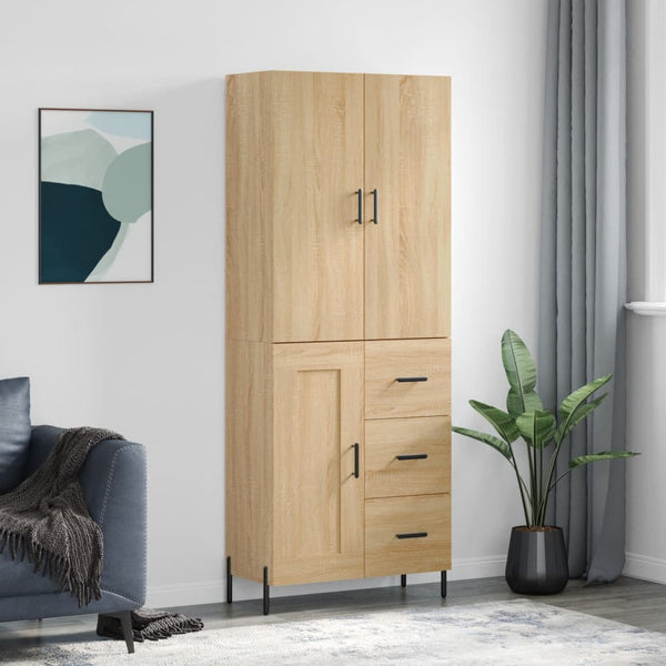 Kaappi Sonoma tammi 69,5x34x180 cm tekninen puu
