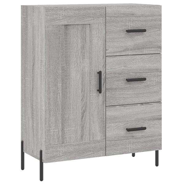 Kaappi harmaa Sonoma 69,5x34x180 cm tekninen puu