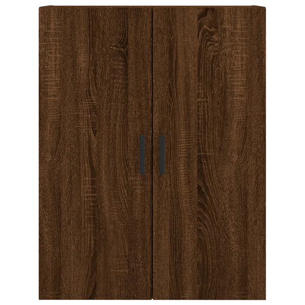 Kaappi ruskea tammi 69,5x34x180 cm tekninen puu