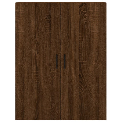 Kaappi ruskea tammi 69,5x34x180 cm tekninen puu