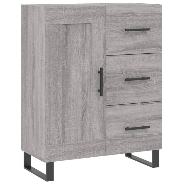 Kaappi harmaa Sonoma 69,5x34x180 cm tekninen puu