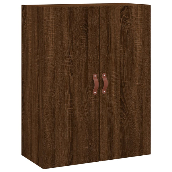 Kaappi ruskea tammi 69,5x34x180 cm tekninen puu