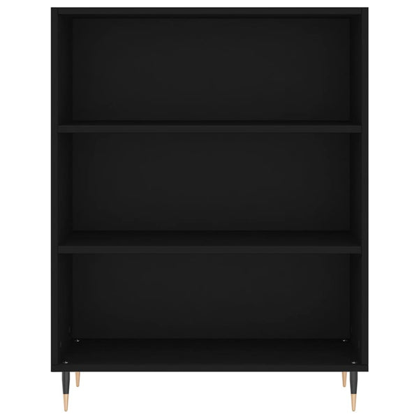 Kaappi musta 69,5x34x180 cm tekninen puu