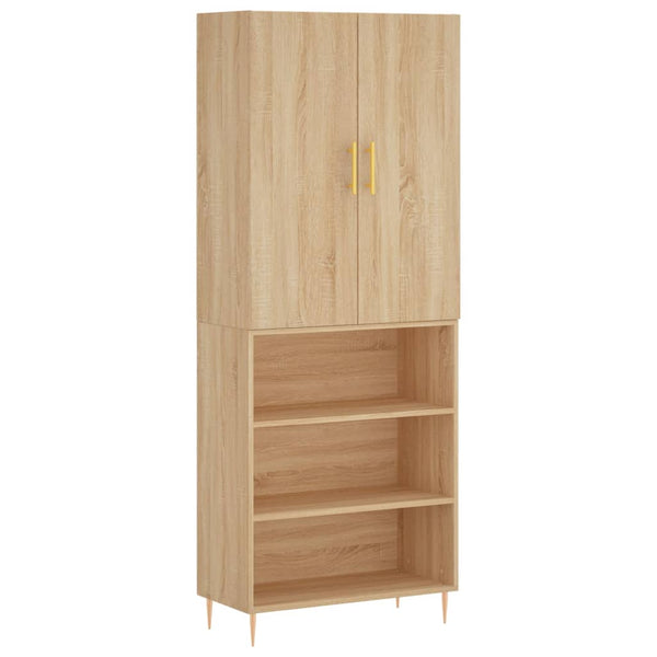 Kaappi Sonoma tammi 69,5x34x180 cm tekninen puu