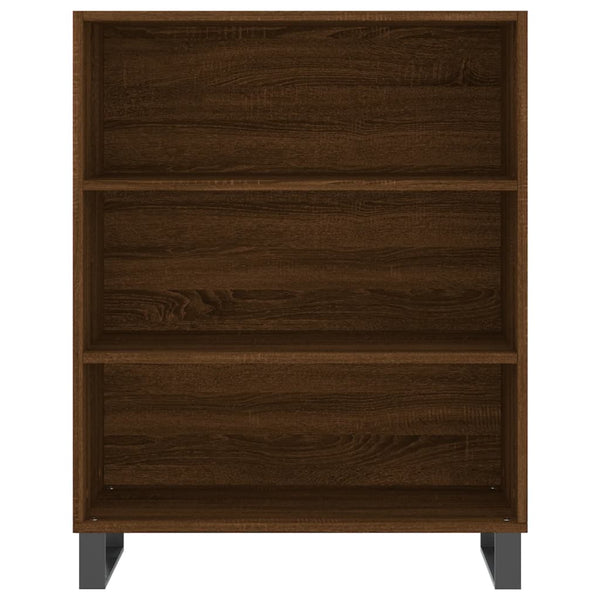 Kaappi ruskea tammi 69,5x34x180 cm tekninen puu