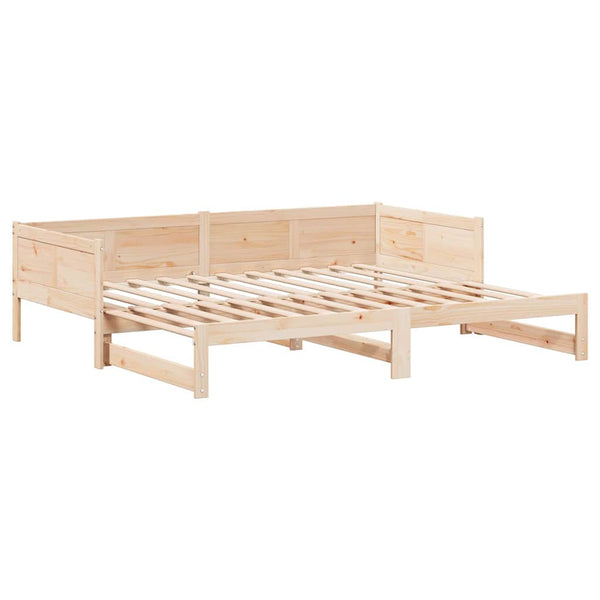 Vedettävä päiväsänky Ruskea 203,5 x 184 x 56,5 cm