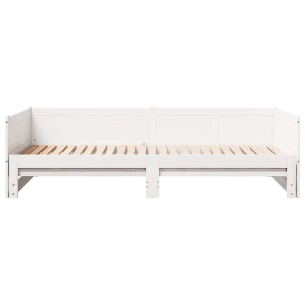 Vedettävä päiväsänky Valkoinen 203,5 x 184 x 56,5 cm