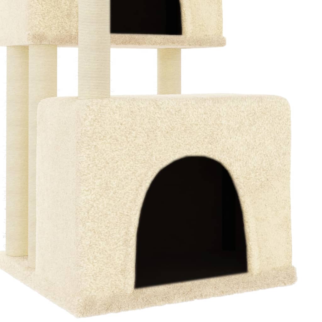 Kerma kissan kiipeilypuu sisal- raapimispylväillä Damascan 122cm