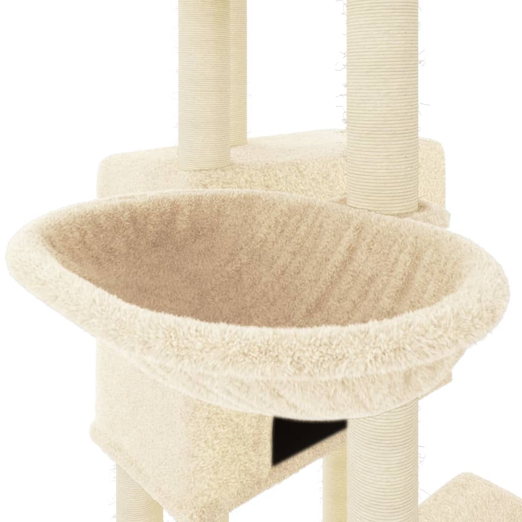 Kerma kissan kiipeilypuu sisal- raapimispylväillä Damascan 122cm