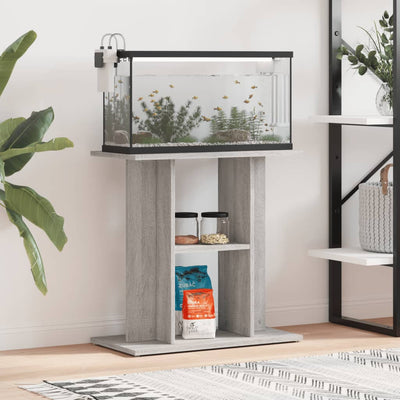 Akvaarioteline harmaa Sonoma 60x30x60 cm tekninen puu