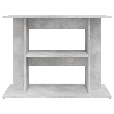 Akvaarioteline betoninharmaa 80x35x60 cm tekninen puu
