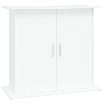 Akvaarioteline valkoinen 81x36x73 cm tekninen puu