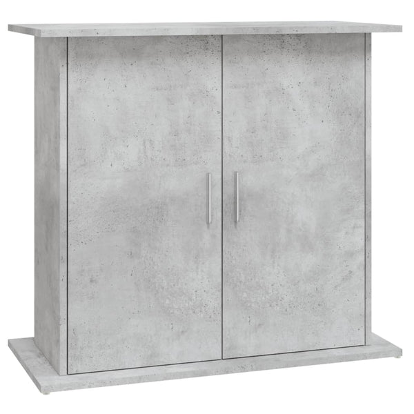 Akvaarioteline betoniharmaa 81x36x73 cm tekopuu
